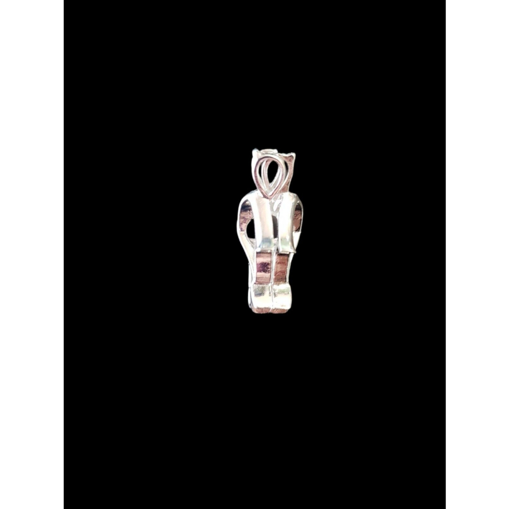 Pearl or stone gem Cage, 18k GP, bow and arrow Charm pendant locket archery - Picture 6 of 8